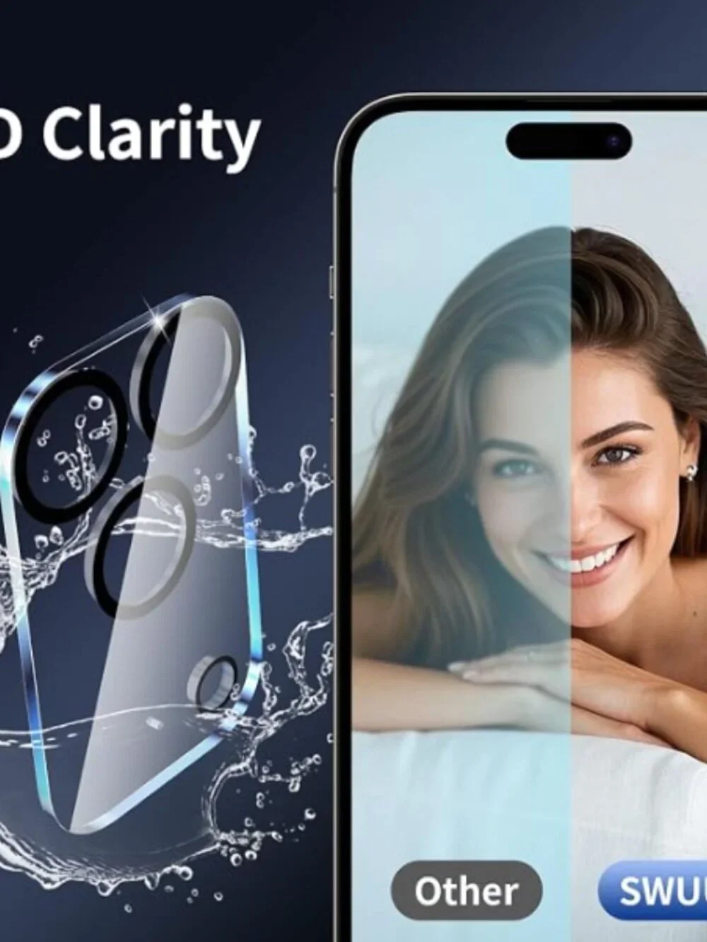 2 Pack Camera Lens Protector Compatible with iPhone 17 Pro 6.3